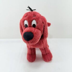 Douglas Scholastic Clifford Big Red Dog Plush Toy Book Stand Cuddle Collar Name